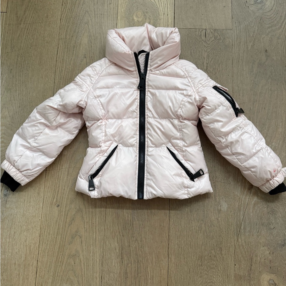 SAM. Light Pink Kids Puffer Jacket